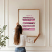 Der Herr ist mein Hirte Psalm 23 Art Poster