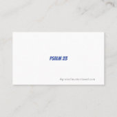 Der Herr ist mein Hirte PSALM 23 Blue Ribbon Visitenkarte (Rückseite)