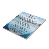 Der Herr ist mein Hirte Psalm 23 dekorativ Fliese (Seite)