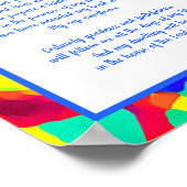 Der Herr ist mein Hirte Psalm 23 Ermutigung Poster (Ecke)