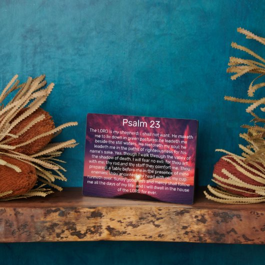 Der Herr ist mein Hirte Psalm 23 Fotoplatte (Seite)