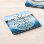 Der Herr ist mein Hirte Psalm 23 Getränkeuntersetzer (Linke Seite)