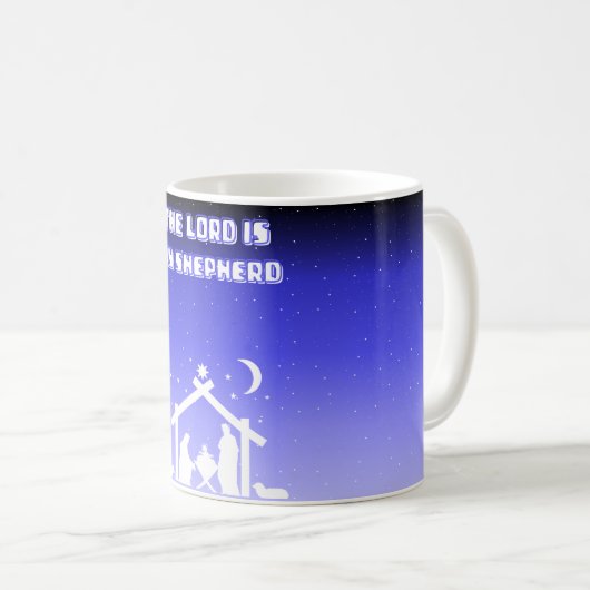 Der Herr ist mein Hirte: Psalm 23 Kaffeetasse (VorderseiteRechts)