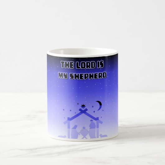 Der Herr ist mein Hirte: Psalm 23 Kaffeetasse (Mittel)
