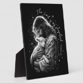 Der Herr ist mein Hirte. Psalm 23. Plakette & Staf Fotoplatte (Seite)