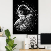 Der Herr ist mein Hirte. Psalm 23. Poster (Heimbüro)