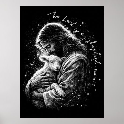 Der Herr ist mein Hirte. Psalm 23. Poster (Vorne)