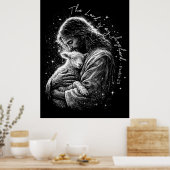 Der Herr ist mein Hirte. Psalm 23. Poster (Küche)