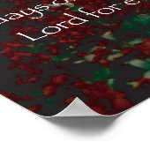 Der Herr ist mein Hirte, Psalm 23 Poster (Ecke)