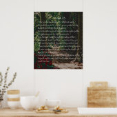 Der Herr ist mein Hirte, Psalm 23 Poster (Küche)