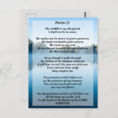 Der Herr ist mein Hirte Psalm 23 Postkarte (Vorne/Hinten)