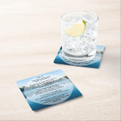 Der Herr ist mein Hirte Psalm 23 Rechteckiger Pappuntersetzer (Vor Ort)