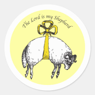 Der Herr ist mein Hirte Psalm 23 Sticker
