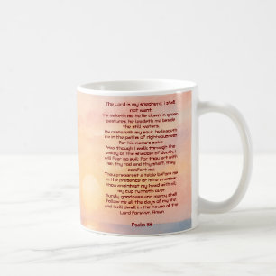 Der Herr ist mein Hirte Psalm 23 Sunset Beach Kaffeetasse