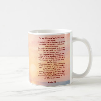 Der Herr ist mein Hirte Psalm 23 Sunset Beach Kaffeetasse
