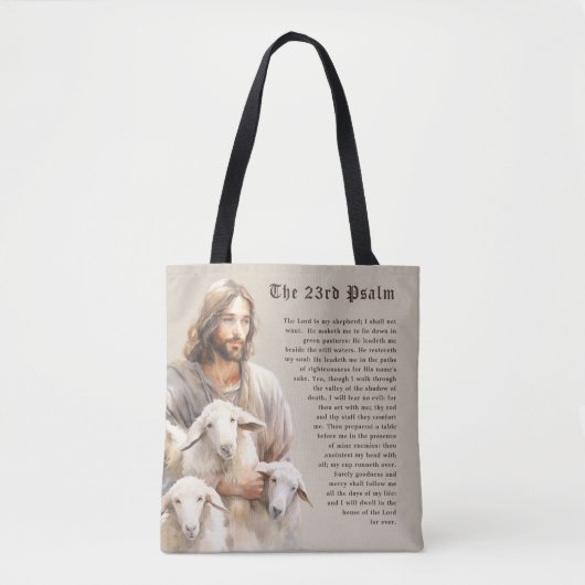 Der Herr ist mein Hirte - Psalm 23 Tasche (Vorderseite)