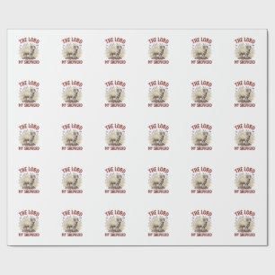 Der Herr ist mein Hirte Vintage-Schaf-Shirt-Design Geschenkpapier