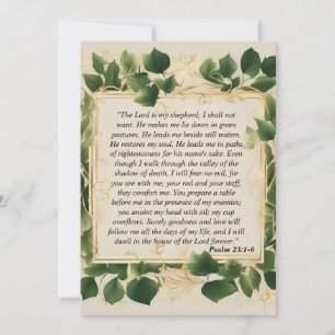 Der Herr ist mein Hirtengebet Feiertagskarte