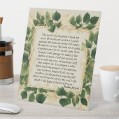 Der Herr ist mein Hirtengebet Sockelschild (In Situ)