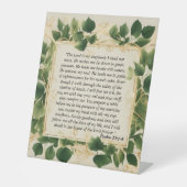 Der Herr ist mein Hirtengebet Sockelschild (Vorderseite)