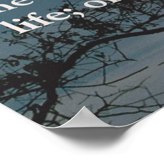 Der Herr ist mein Licht Poster (Ecke)