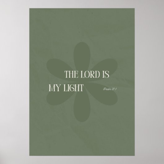 Der Herr ist mein Licht Poster (Vorne)