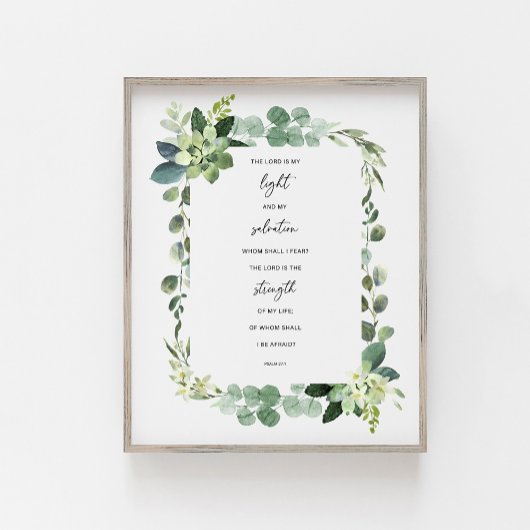 Der Herr ist mein Licht Poster