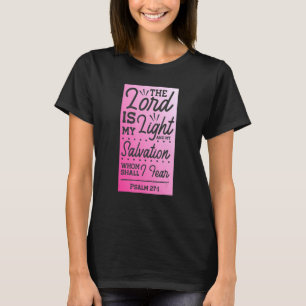 Der Herr ist mein Licht Psalm 271 Pink Ombre Chris T-Shirt