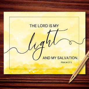 Der Herr ist mein Licht Psalm 27 1 Christlicher Gl Postkarte