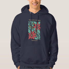 Der Herr ist mein Licht – Psalm 27:1 Florales Weih Hoodie