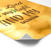 DER HERR IST MEIN LIGHT AN MEINE SALVATION POSTER (Ecke)