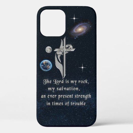 Der Herr ist mein Rock iPhone 12 Fall Case-Mate iPhone Hülle (Rückseite)