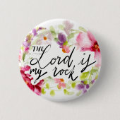 Der Herr ist mein Rock | Schrift Button (Vorderseite)
