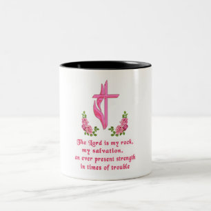 Der Herr ist mein Rock Zweifarbige Tasse