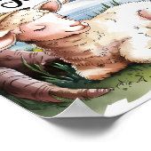 Der Herr ist mein Schäfer Christlicher Kinderzimme Poster (Ecke)