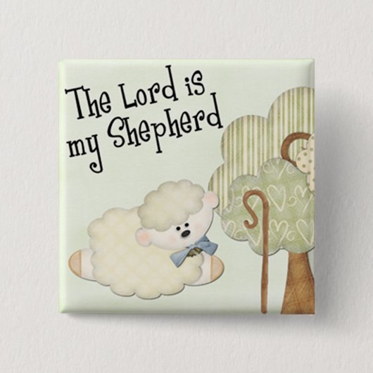 der Herr ist mein Schäfer Kinder christlich Button (Vorderseite)