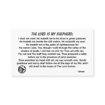 Der Herr ist mein Schäferhund PSALM 23 Visitenkart