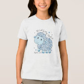 Der Herr ist mein Schäferhund - Schafdesign Christ Tri-Blend Shirt (Vorderseite)