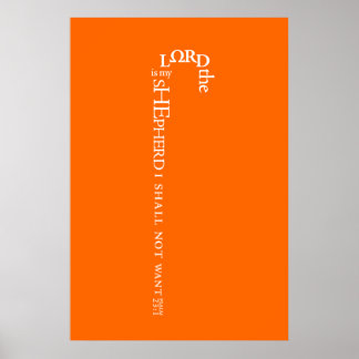 Der Herr ist mein Schäferposter Poster