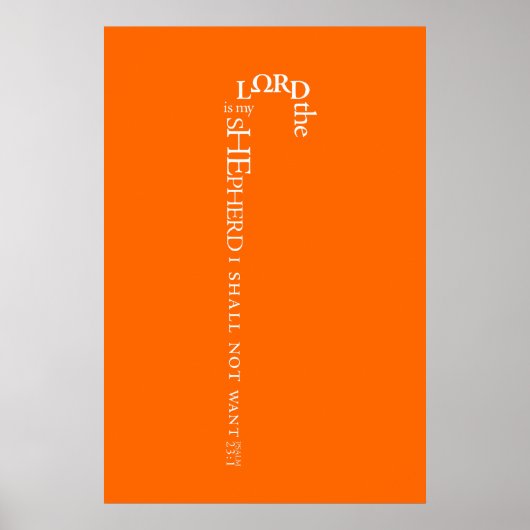 Der Herr ist mein Schäferposter Poster (Vorne)