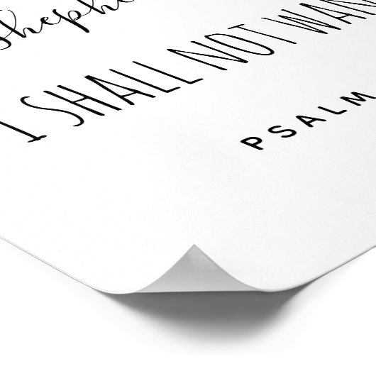 Der Herr ist mein Schäferskript Poster (Ecke)