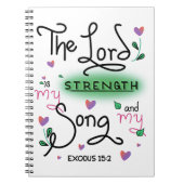 Der Herr ist mein Song-Notebook Notizblock (Vorderseite)