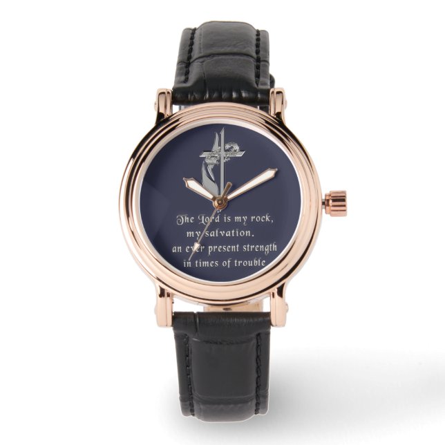 Der Herr ist mein Stein Armbanduhr (Vorderseite)