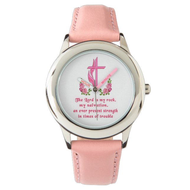 Der Herr ist mein Stein Armbanduhr (Vorderseite)