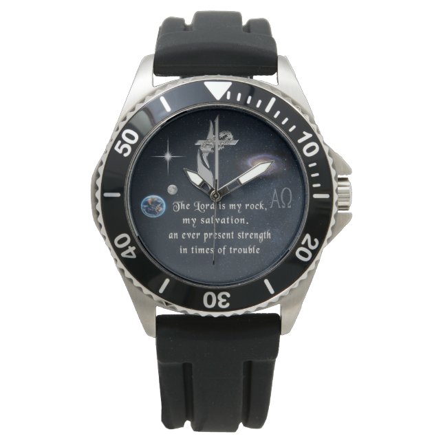 Der Herr ist mein Stein Armbanduhr (Vorderseite)