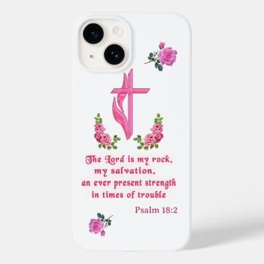 Der Herr ist mein Stein Case-Mate iPhone Hülle (Rückseite)