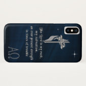 Der Herr ist mein Stein Case-Mate iPhone Hülle (Rückseite (Horizontal))