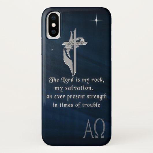 Der Herr ist mein Stein Case-Mate iPhone Hülle (Rückseite)
