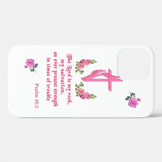 Der Herr ist mein Stein Case-Mate iPhone Hülle (Rückseite (Horizontal))