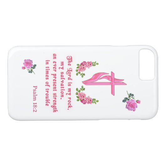 Der Herr ist mein Stein Case-Mate iPhone Hülle (Rückseite (Horizontal))